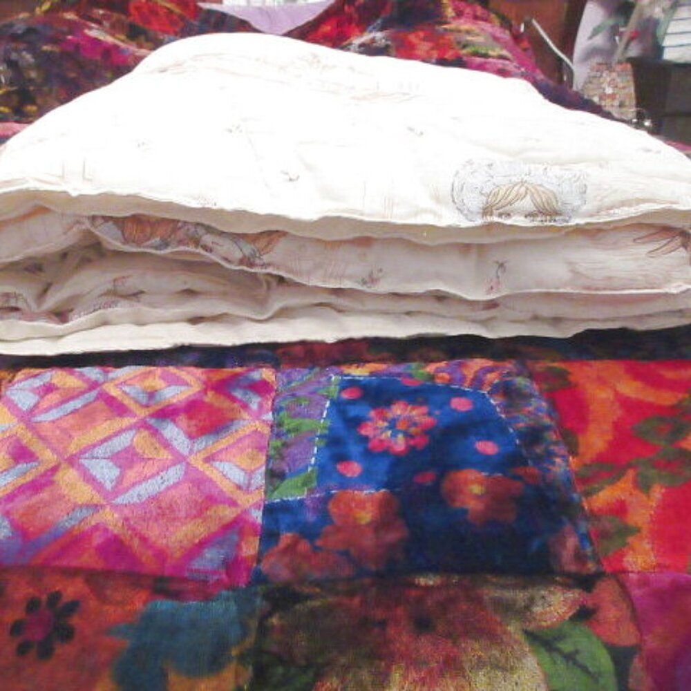 Vtg Victorian Doll Crib Quilt Toddler Bed Reversible Horse Bear Girl Friends - Picture 12 of 13